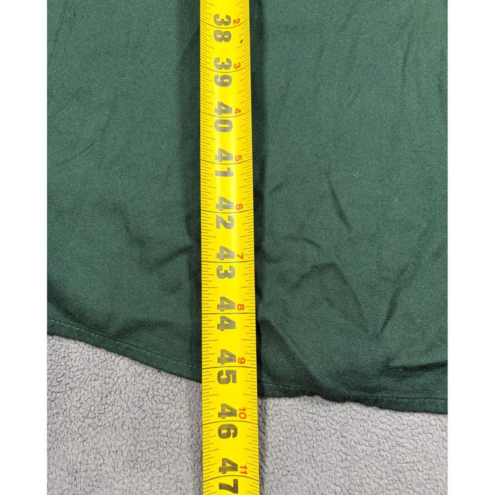 Old Navy Midi Dress Womens Medium Green Smocked Puff Sleeve Square Neck - Picture 3 of 5